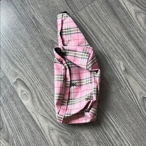 Opening Ceremony pink plaid crossbody